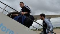 <p>The famous FC soccer players boarded a flight on May 14, 2013 one day before their victory at the Europe League final. </p>