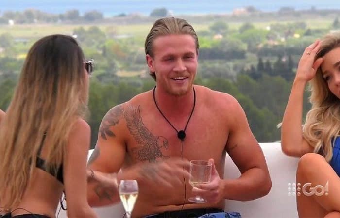 Jaxon Human appeared on Australia's Love Island in 2018. Photo: Channel Nine