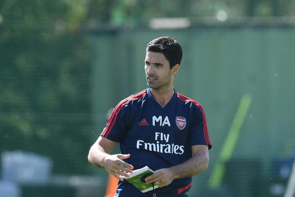 Guardiola has not rushed to replace Arteta. (Arsenal FC via Getty Images)