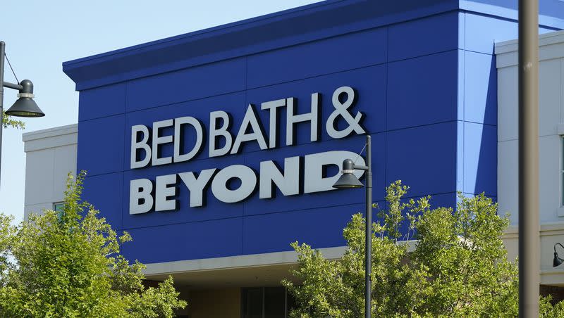 A Bed Bath & Beyond store is seen in Flowood, Miss., on Monday, April 24, 2023. Utah-based Overstock.com acquired Bed, Bath & Beyond after the failed retailer’s bankruptcy.