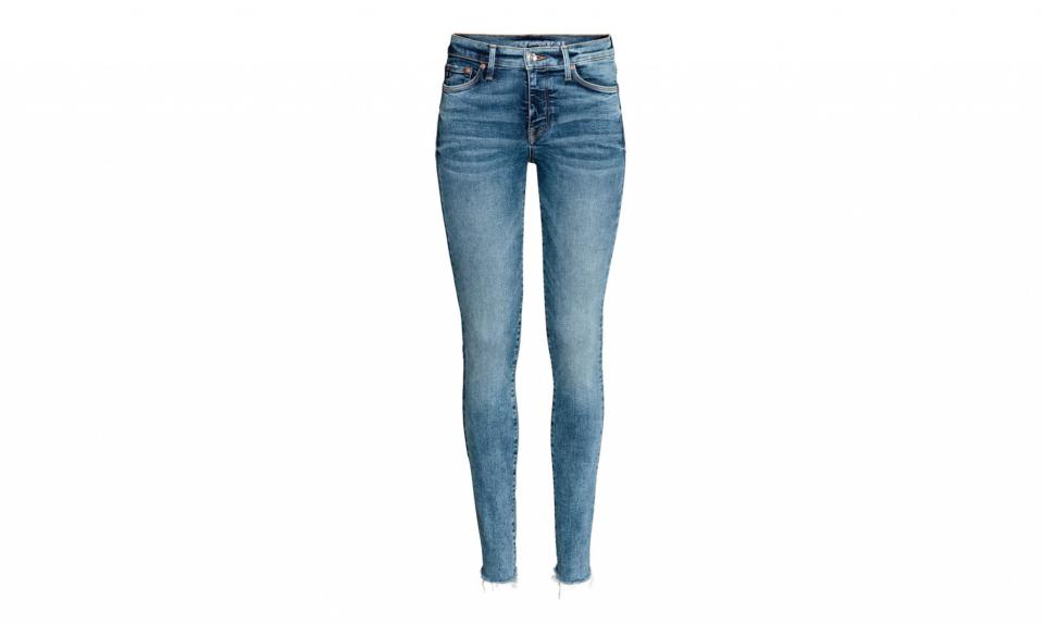 <p>Shaping skinny regular jeans, $50,<a rel="nofollow noopener" href="http://www.hm.com/us/product/47463?article=47463-T&cm_vc=SEARCH" target="_blank" data-ylk="slk:hm.com;elm:context_link;itc:0;sec:content-canvas" class="link "> hm.com</a> </p>