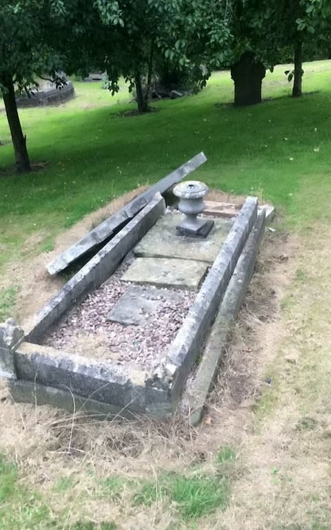 Heartless vandals have trashed the grave of a Victoria Cross-winning war hero at a churchyard - Credit: The Victoria Cross Trust /SWNS.com