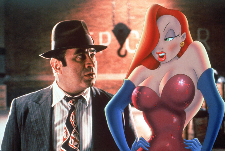 Eddie and Jessica in the climactic scene of Who Framed Roger Rabbit. (Photo: Buena Vista Pictures/Courtesy Everett Collection)