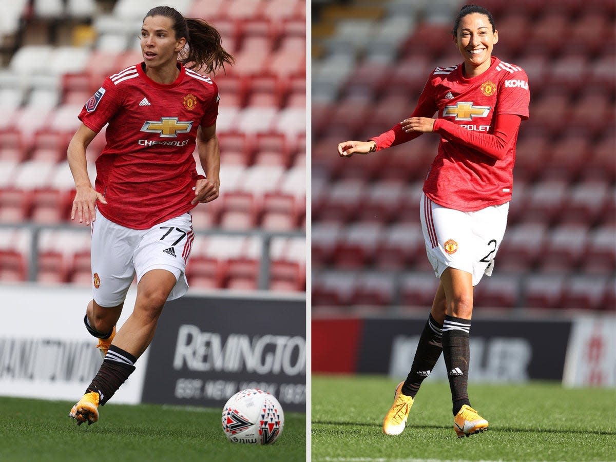 tobin heath christen press manchester united