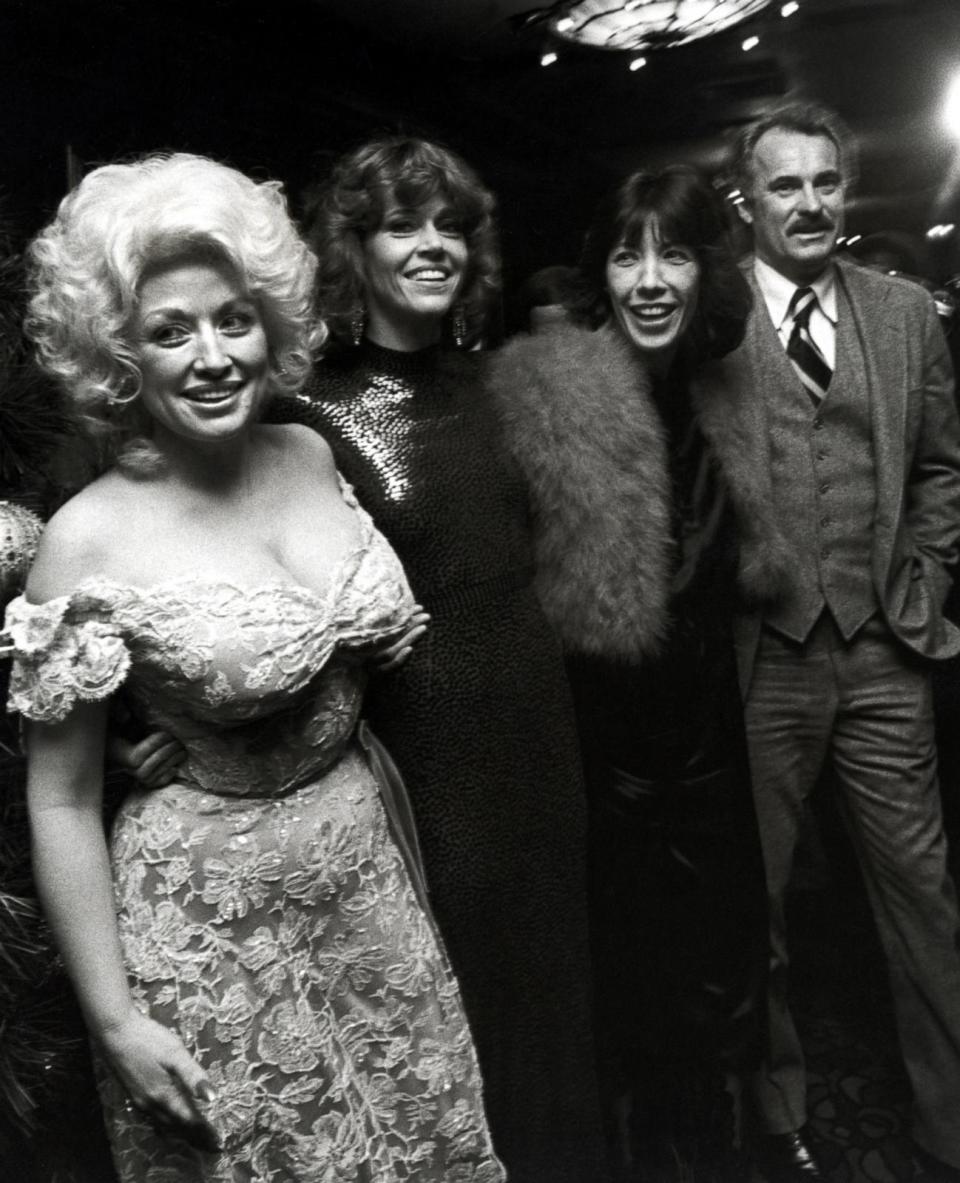 PHOTO: Dolly Parton, Jane Fonda, Lily Tomlin and Dabney Coleman, Dec. 14, 1980. (Ron Galella Collection via Getty Images)