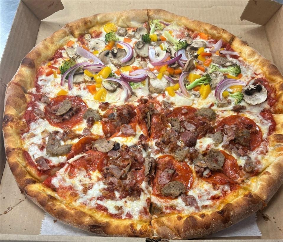 With toppings that can please meat lovers and vegetarians (or even both at the same time), Joseph's Classic Market makes a great pizza.