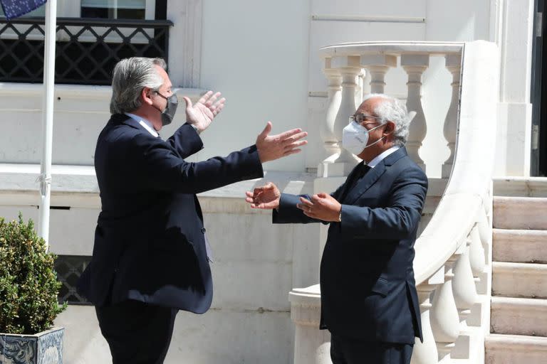 Alberto Fernández y Antonio Costa