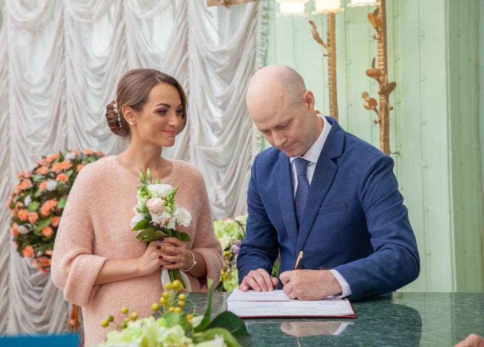 Scott Stephenson and Anna Babkova were married in Kyiv, Ukraine in Sept, 2020.