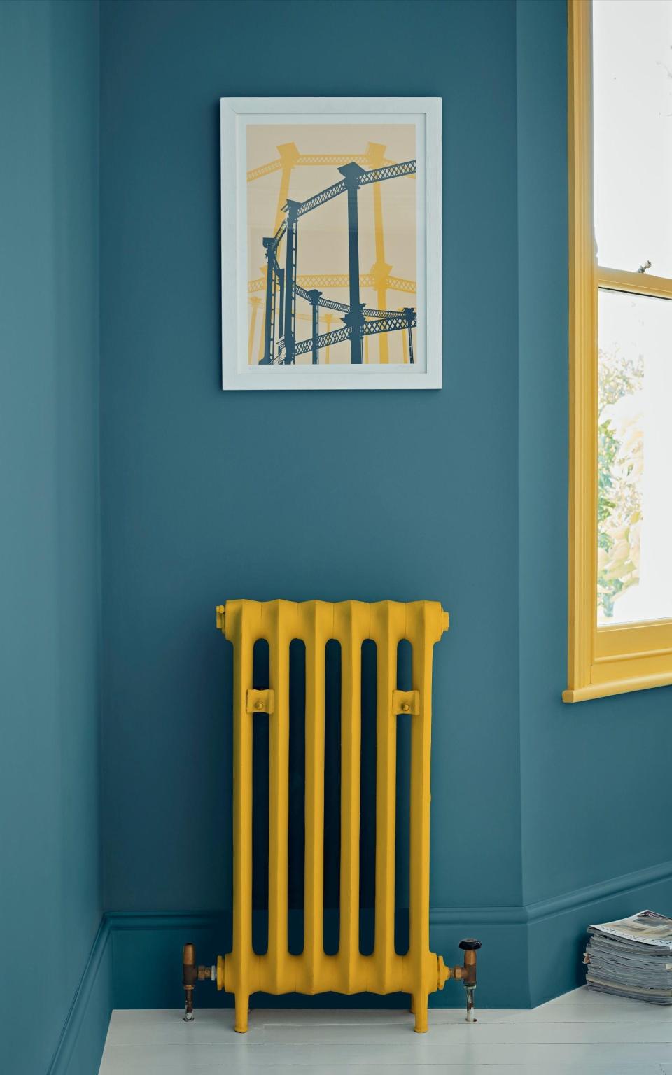 Give a radiator (and matching woodwork) a bright new look - Crown Paints