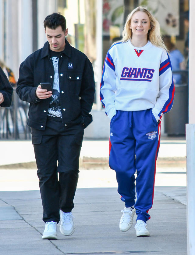 Sophie Turner and Joe Jonas seen leaving Celine boutique during Menswear  S/S 2020 Paris Fashion Week in Paris, France