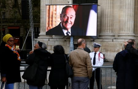 Official ceremony in memory of late French president Jacques Chirac in Paris