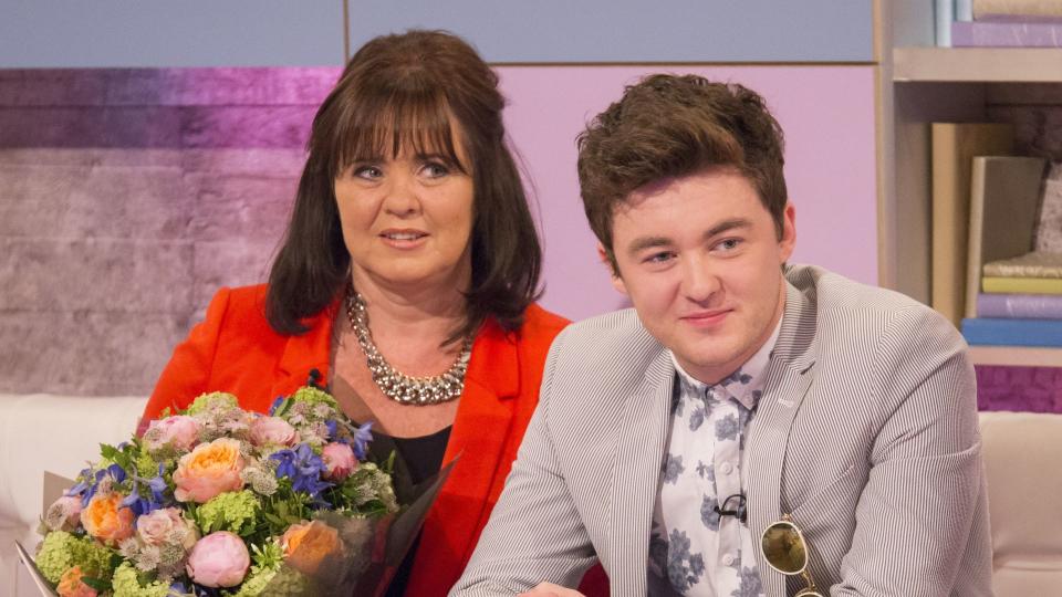 Coleen Nolan and Jake Roche on the set of Loose Women