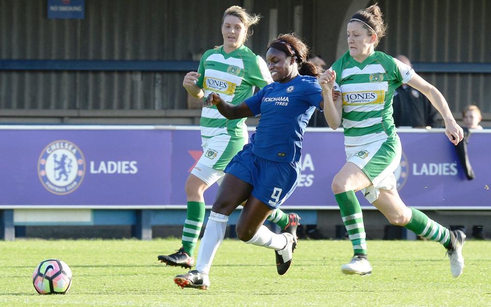 Eni Aluko in action for Chelsea Ladies - PA