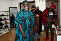 <p>Michael K. Williams enjoyed an outing at The Men's Room pop-up shop in New York City.</p>