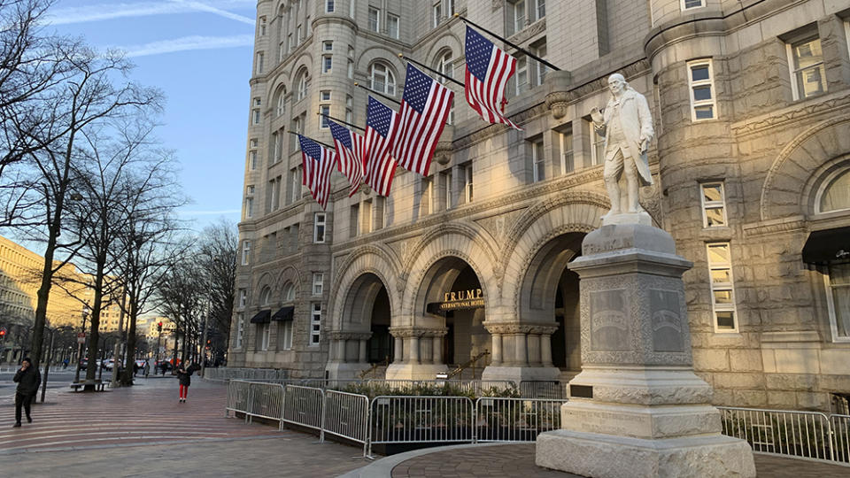 The Old Post Office building in 2019, when it housed the Trump International Hotel - Credit: Associated Press