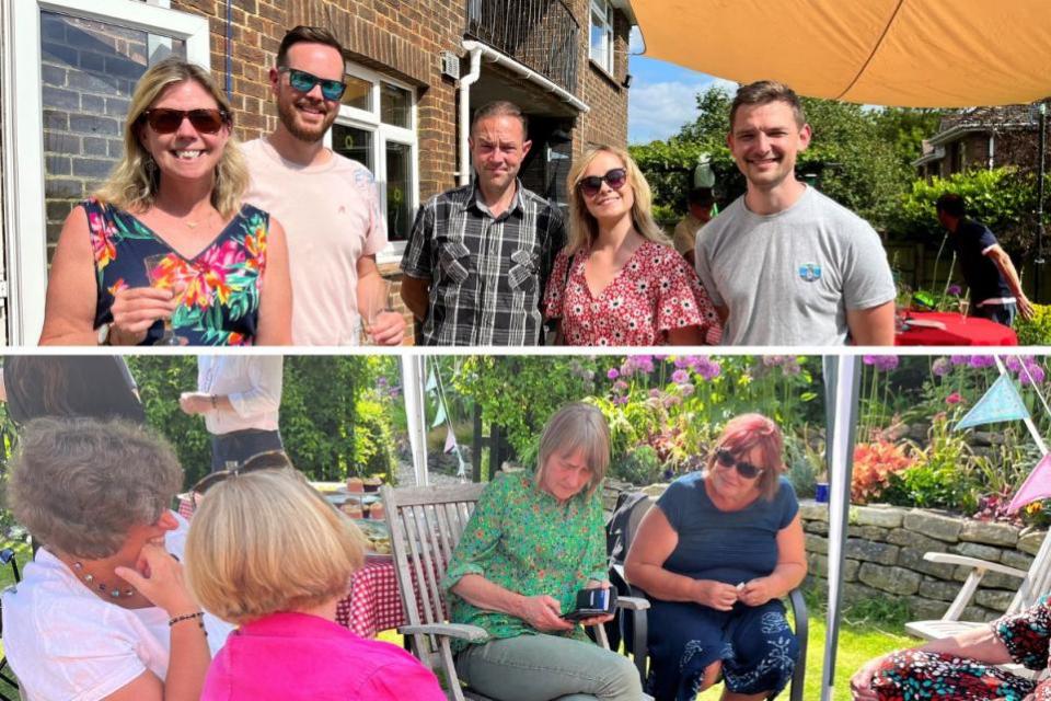 Swindon Advertiser: Big Breakfast Plus volunteers enjoying a garden party thrown by the charity to say thank you for all their hard work.