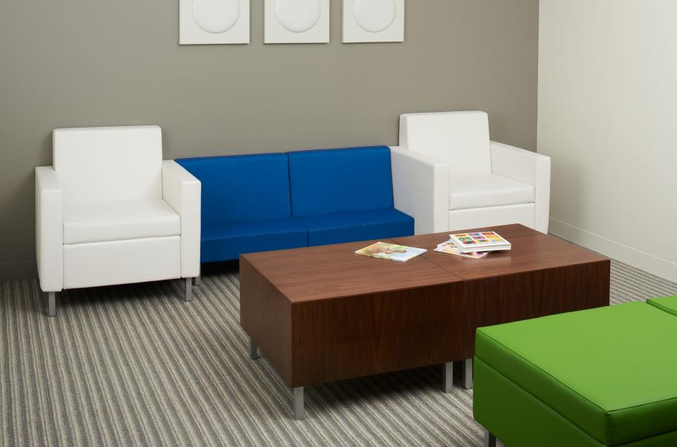 A rendering of medical office furniture manufactured by Kimball International. Muscatine-based office furniture maker HNI Corp. has acquired Kimball, a move that gives it entry to the medical office furnishings market.