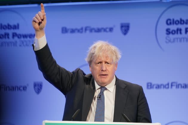 Boris Johnson finally gave his reaction to Sunak's Brexit deal at the Global Soft Power Summit in London on Thursday.