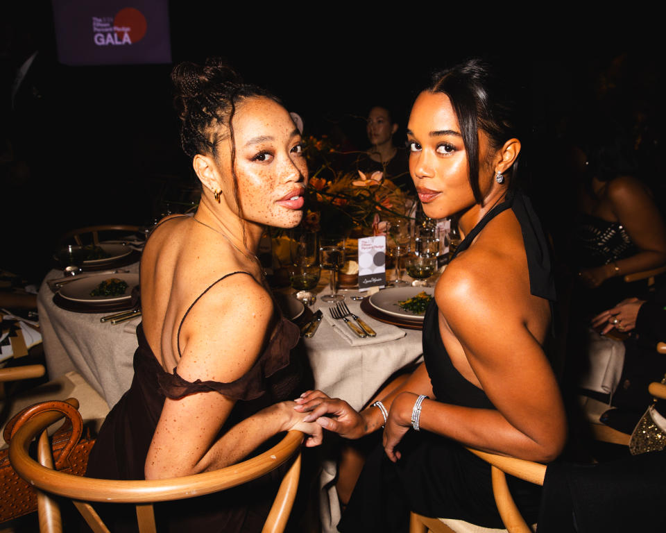 Salem Mitchell - Laura Harrier - Fifteen Percent Pledge Gala - Los Angeles