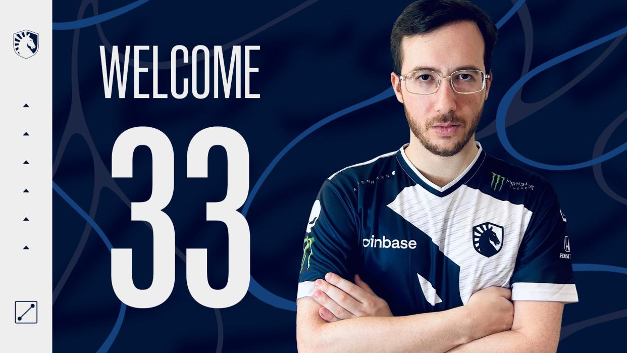 Team Liquid has signed former Tundra Esports offlaner 33 as their new offlaner for the upcoming competitive Dota 2 season, replacing zai who has taken an indefinite break from pro play. (Photo: Team Liquid)