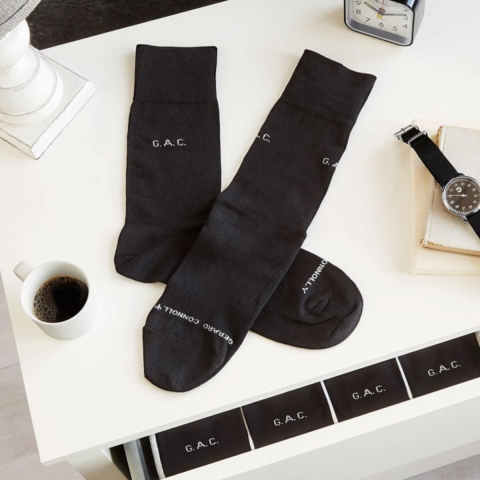 33) Monogrammed Socks