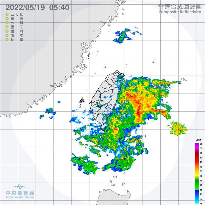 今日微熱早晚涼，週日至下週三「滯留鋒」再襲注意劇烈天氣。（圖／中央氣象局）