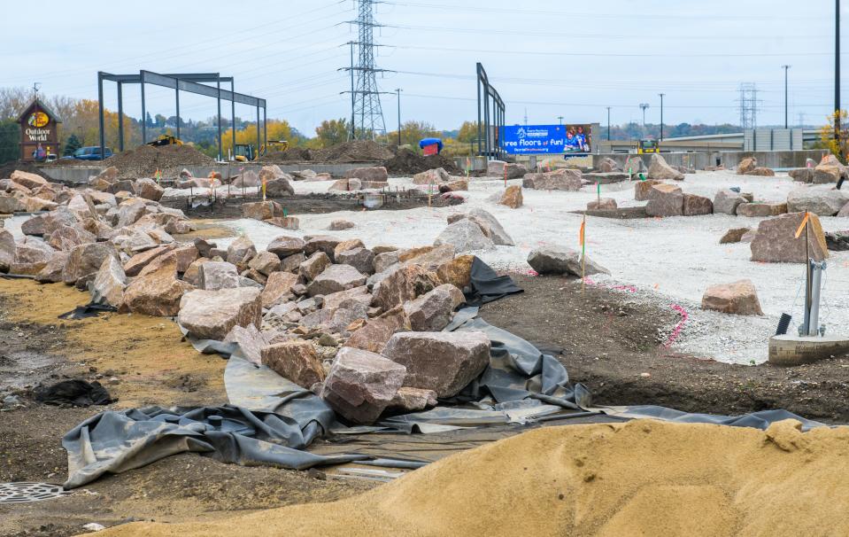 Progress is being made on The Putt Club, a new indoor-outdoor family entertainment center under construction at 1001 Bass Pro Drive in East Peoria.