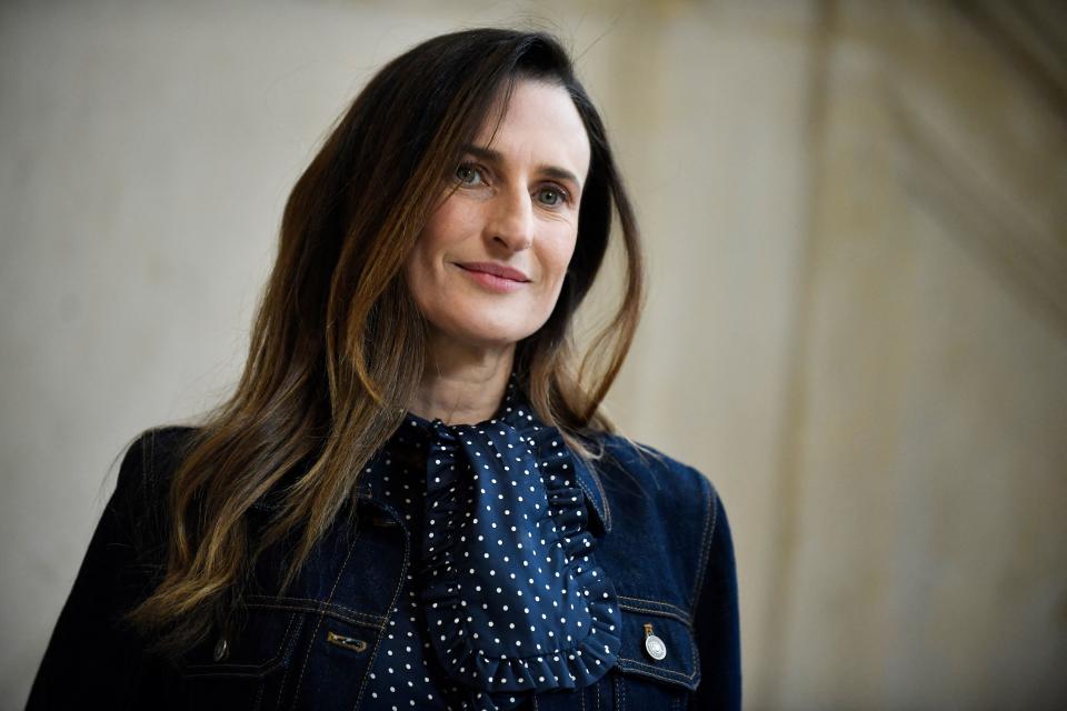 French actress Camille Cottin poses during the Christian Dior photocall as part of the Haute-Couture Spring-Summer 2023 Fashion Week in Paris on January 23, 2023. (Photo by JULIEN DE ROSA / AFP) (Photo by JULIEN DE ROSA/AFP via Getty Images)