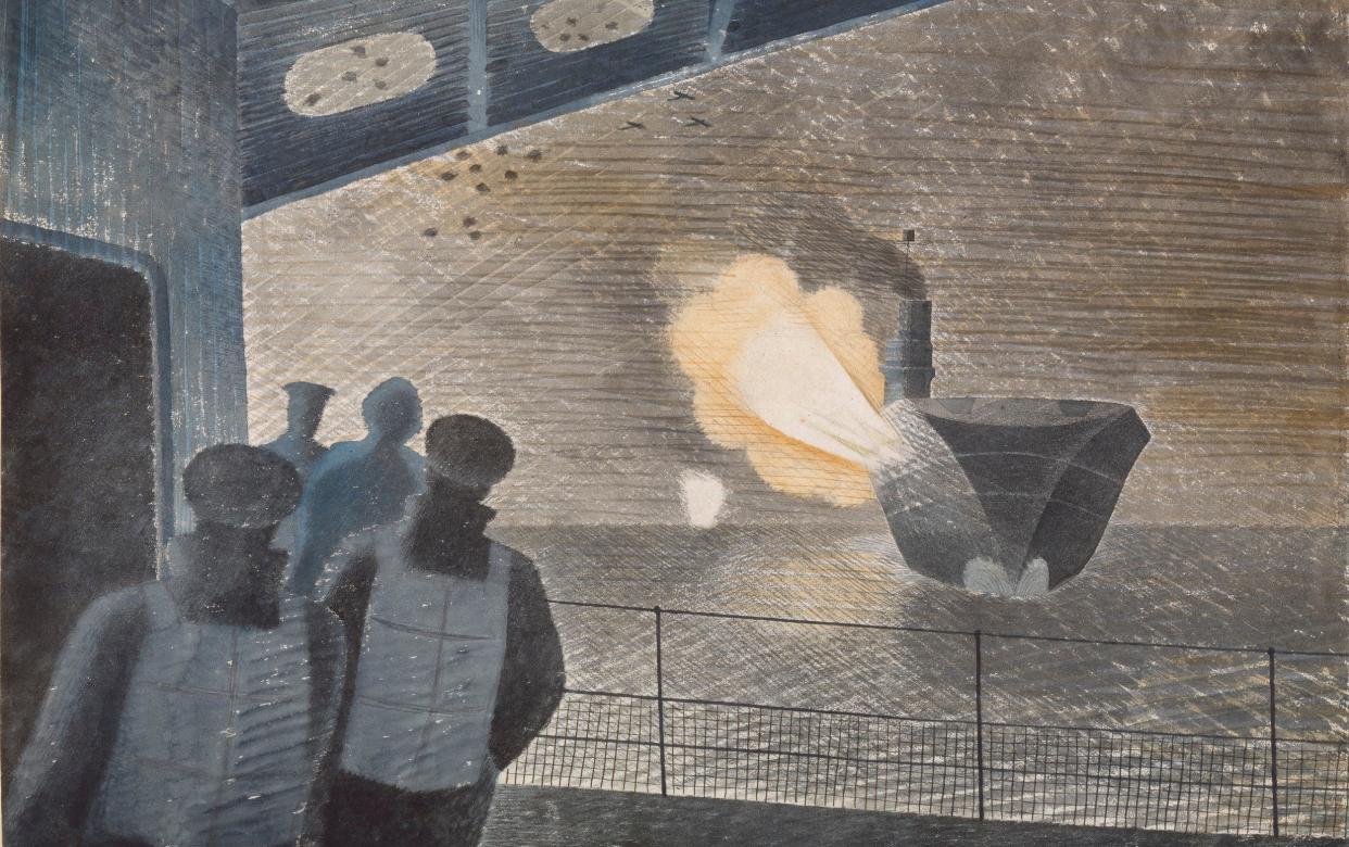 Eric Ravilious's HMS Ark Royal in Action - Imperial War Museum