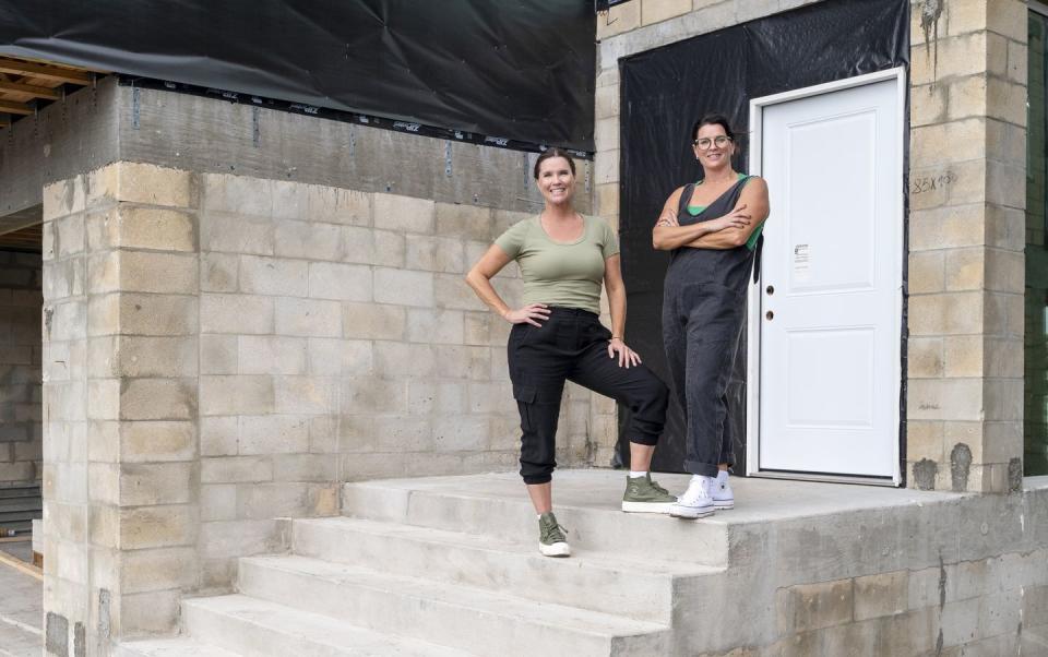 two women posing for a picture