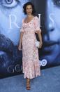 <p>Varma went for a summery printed dress and brown strappy sandals. (Photo: AP) </p>