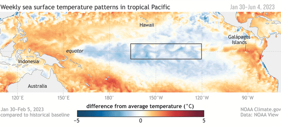 NOAA confirma presencia de El Niño.