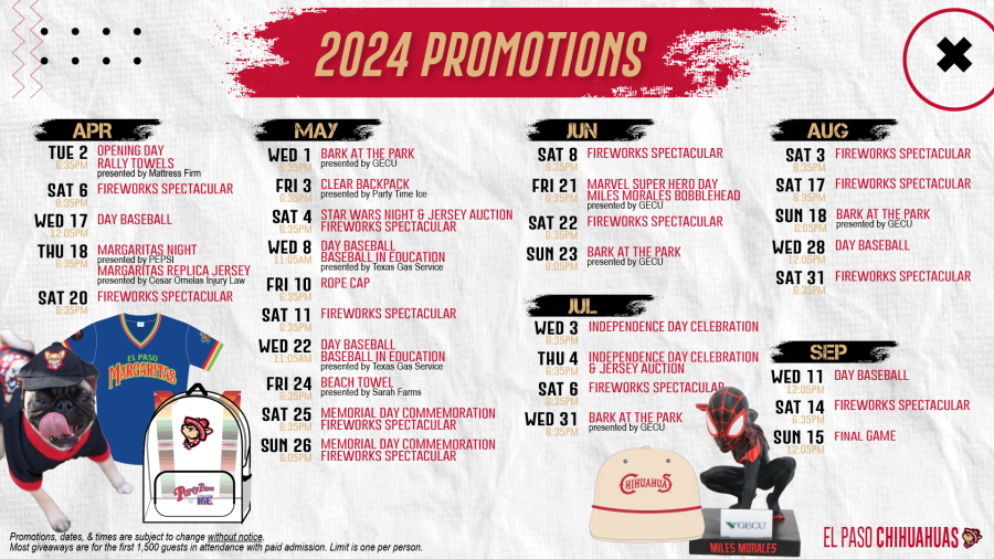 Flyer courtesy of El Paso Chihuahuas.