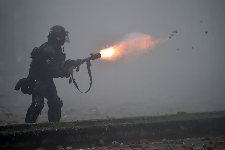 La unidad antimotines colombiana es desplegada cuando se realizan grandes protestas en ese país