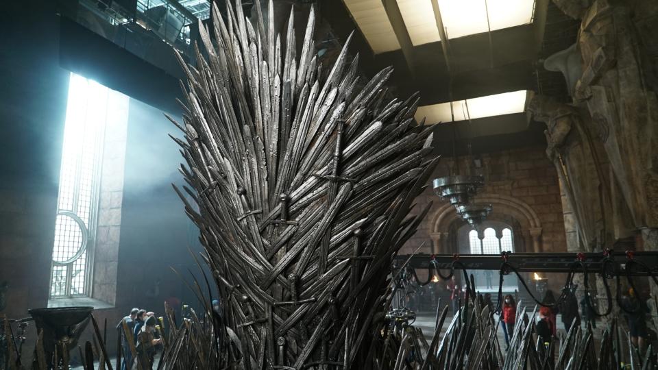 The Iron Throne from House of the Dragon season 2