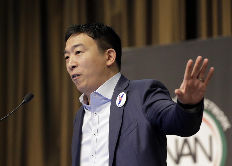 Democratic presidential candidate Andrew Yang revealed this week that he'splanning to use a 3D hologram to hold campaign rallies in multiple cities atthe same time