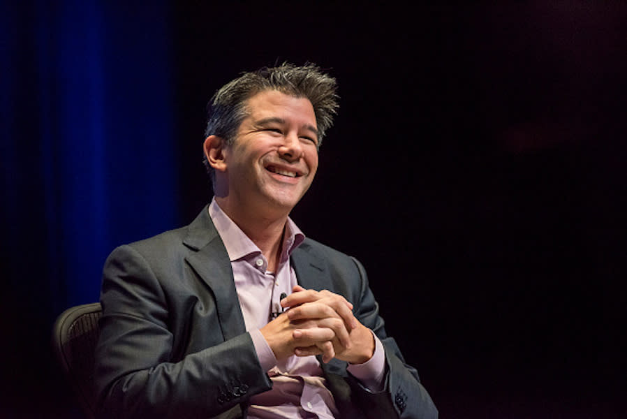 smiling travis kalanick uber