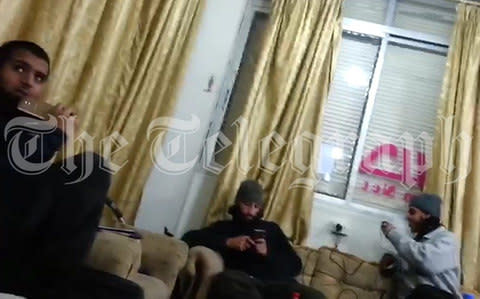 Briton's most notorious jihadists Junaid Hussein, Mohammed Emwazi aka Jihadi John and Reyaad Khan filmed in 2014 in video given to The Telegraph - Credit: The Telegraph