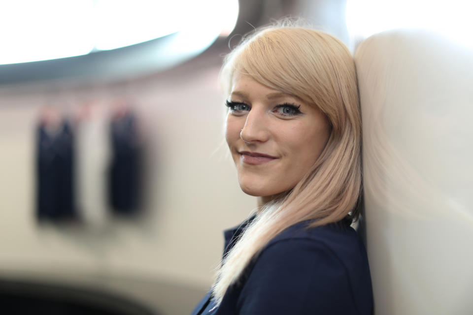 <p>PyeongChang Winter Olympic hopeful Elise Christie poses for photographs at The Orium sports complex on August 18, 2017 in Edinburgh, Scotland. (Photo by Ian MacNicol/Getty Images) </p>