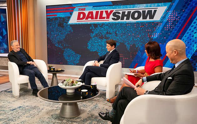 Jon Stewart sat down to talk with CBS' Tony Dokoupil, Gayle King and Vladimir Duthiers about his return to 