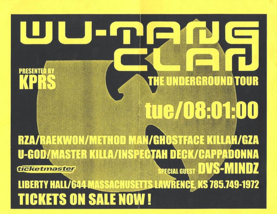 The biggest show for DVS Mindz was opening for Wu-Tang Clan in 2000 at Liberty Hall in Lawrence. “It was an energy that came off that crowd and really fired us up,” says Stu “Str8jakkett” Tidwell.