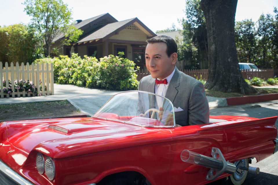 PEE-WEE'S BIG HOLIDAY, Paul Reubens as Pee-wee Herman, 2016. ph: Glen Wilson / © Netflix / courtesy Everett Collection