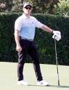 <p>New dad Chris Pratt plays a round of golf on Tuesday morning in L.A.</p>