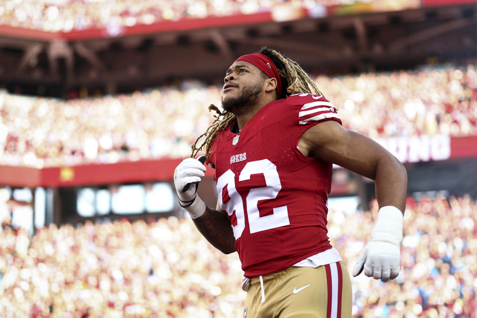 The Saints signed Chase Young but still need more help on defense in the NFL Draft. (Photo by Kevin Sabitus/Getty Images)