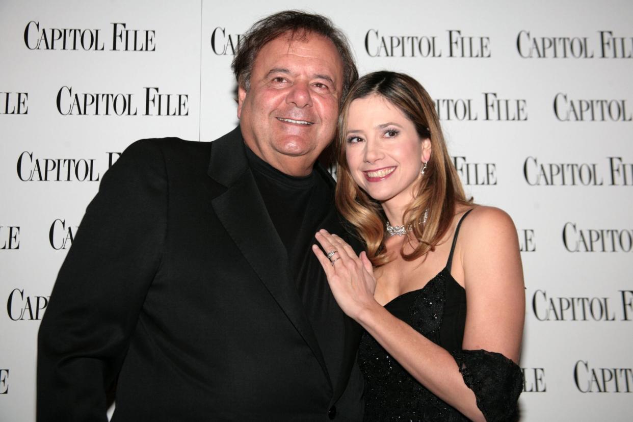 WASHINGTON - NOVEMBER 27: Actor Paul Sorvino and Mira Sorvino arrive at the Capitol File holiday issue party on November 27, 2007 at The Park at Fourteenth, in Washington, DC. (Photo by Nancy Ostertag/Getty Images)