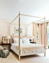 <p>In muted shades of peach and ivory, Catherine Olasky's <a href="https://www.housebeautiful.com/design-inspiration/house-tours/g4006/catherine-olasky-texas-home/" rel="nofollow noopener" target="_blank" data-ylk="slk:Texas master suite;elm:context_link;itc:0;sec:content-canvas" class="link ">Texas master suite</a> is a grown-up take on a pink-and-white bedroom.</p>