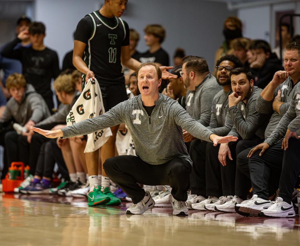 Trinity acting head coach Bret Saxton helped lead the team to its first Sweet 16 berth since 2019.