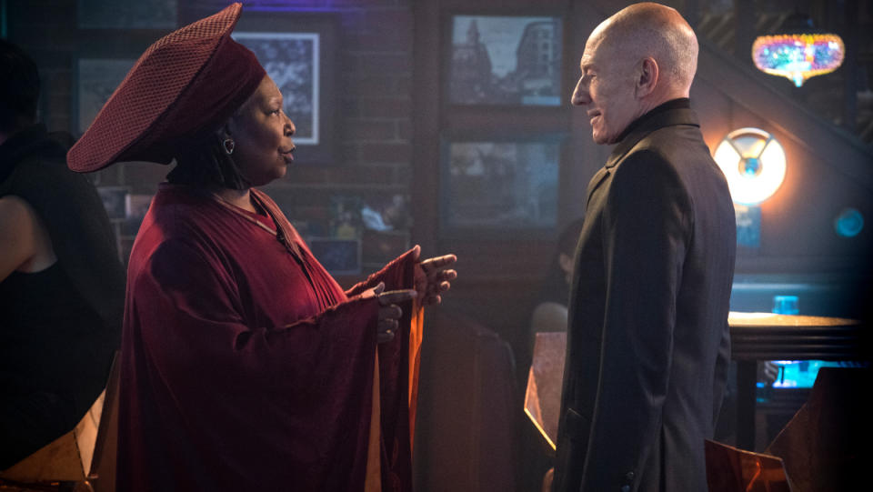 Guinan talks to Jean-Luc Picard in Star Trek: Picard season 2 trailer