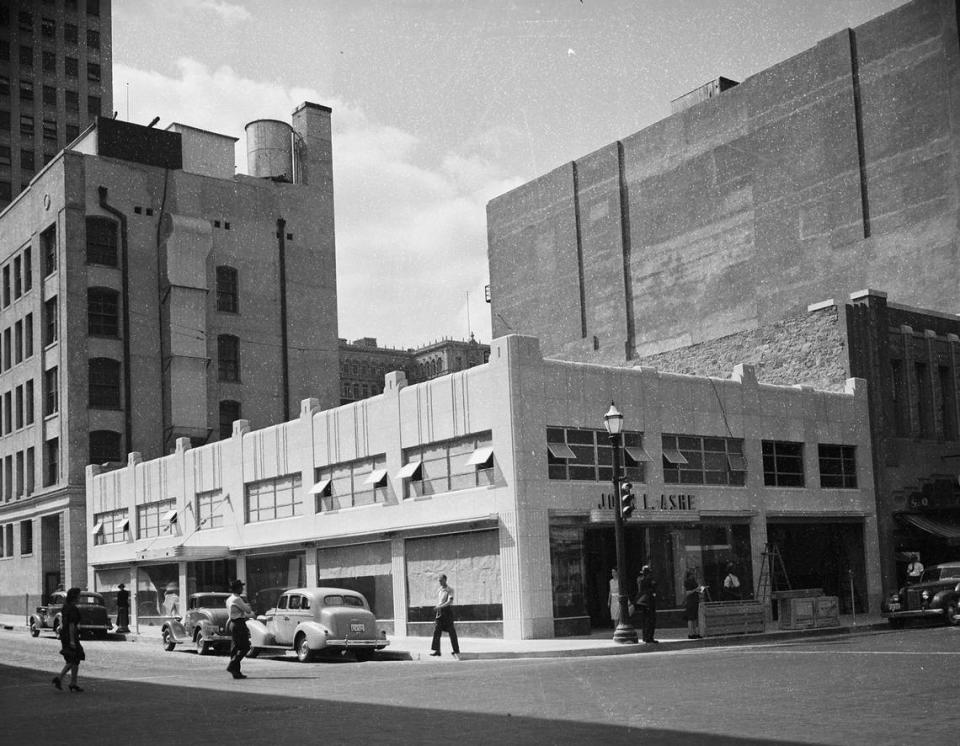 The John L. Ashe Building was constructed on the site of the Wheat Building following its demolition in 1940.