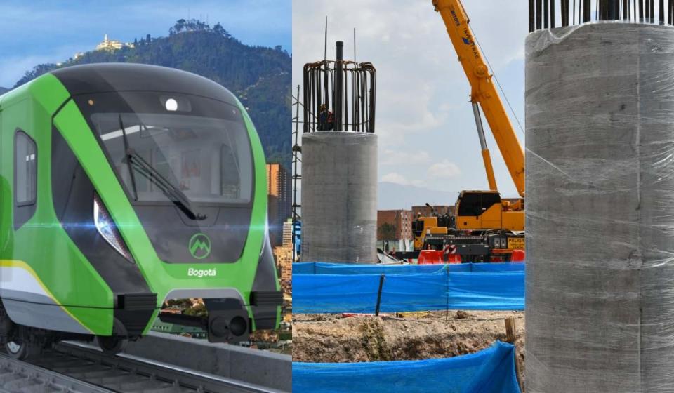 Columnas de este tipo se construirá a lo largo de 24 km para soportar el viaducto del metro de Bogotá. Fuente: Empresa Metro de Bogotá